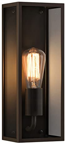 Astro Messina 130 Outdoor Wall Light - IP44 Rated - (Bronze), E27/ES Lamp, Designed in Britain - 1183018-3 Years Guarantee