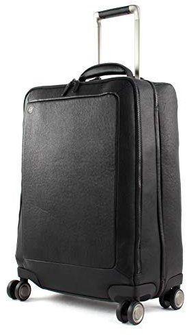 Piquadro Black Square 4-Rollen Kabinentrolley Leder 55 cm Laptopfach