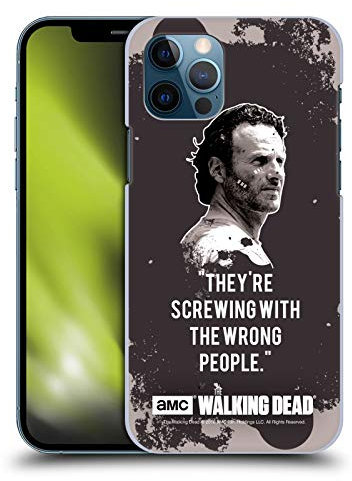 Head Case Designs Offizielle Zugelassen AMC The Walking Dead Rick Trap Zitate Harte Rueckseiten Handyhülle Hülle Huelle kompatibel mit Apple iPhone 12 / iPhone 12 Pro