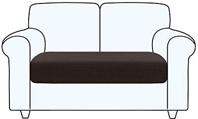 TAOCOCO Sofa Sitzkissenbezug Stretch Kissenbezug 1 Stück Sofakissen Schonbezug Sofasitzbezug für Sofa Sitzkissen Möbelschutz(Schokoladenbraun,2 Sitzer)