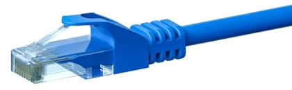 Danicom CAT 6 Netzwerkkabel U/UTP - 1,50 m - Blau - CCA | POE, Ethernet, LAN, Patchkabel, Datenkabel, RJ45 - für Serverschränke, Switches, Router, Modems!