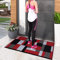 PHP Door Mats - Runner Rug Carpet Mat for Every Season Bedroom Living Room Hallway Kitchen Front Door Entrance Décor (Red Black, 120 x 170 cm - Rectangle Rug)