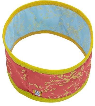 RUFFWEAR Swamp Cooler Neck Gaiter for Dogs, SPF 50+ Washable Reversible Everyday Cooling Dogwear Accessory, Re-Usable Instant Cool Down Device for Hot Weather, Salmon Pink/Blue Mist (Medium)