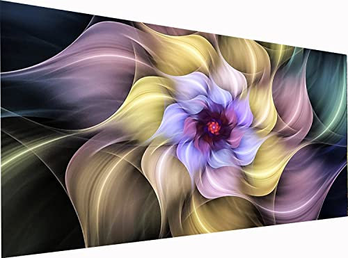 YALKIN 5D Diamond Painting Großes XXL 40x80cm Diamant Painting Bilder Blume Diamond Art Erwachsene Full DIY Diamant Kunst Malerei Stickerei Set Kreuzstich Bilder Home Wand Dekor
