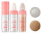 2 Pack Fairy Highlighter Powder Body Highlighter, Glitter Highlighter, Powder Body Highlighter, for Face Body,Legs Shimming Powder,Arms,Collarbones,White+Bronze