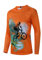 Langarm-MTB-Trikot für Damen, Dirt-Bike-Shirt für Mountainbike, Motocross, Biken, BMX, Motorrad, Angeln, Off-Racing, 1Orange, Klein