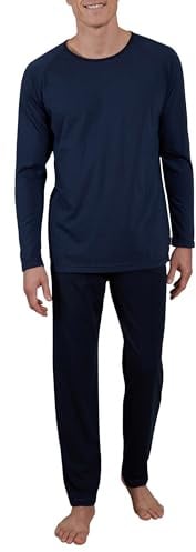 Ceceba Herren Pyjama blau quergestreift 80