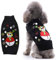 LATRAT Weihnachten Hundepullover,Hundepullover,Weihnachts-Elch-Kleidung, Weihnachts-Kostüm, Warm Welpe Klein Mittel Hunde (S, Schwarz-Schneemann)