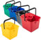 12L Plastic Mop Buckets For Cleaning Hard Floors Green Blue Red Yellow & Metallic With Lip For Easy Pouring (1, Blue)