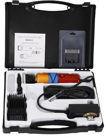 Leise Hundeschermaschine dichtes fell Profi Schermaschine Hund Katze Elektrische Tierhaarschneidemaschine wiederaufladb für Dickes Langes und Lockiges Tierhaare