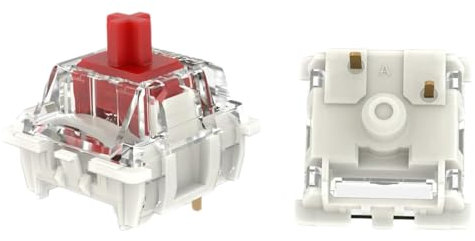 Gateron G Pro 3.0 gelber vorgeschmierter 3-poliger Linearschalter, kompatibel mit mechanischen MX-Tastaturschaltern (gelber,90 Stück)