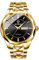 JewelryWe Herrenuhr Edelstahl Uhren Herren: 30m Wasserdicht Kalender Analog Quarz Armbanduhr Männer Gold Edelstahl Armband Lässig Business Uhr mit Schwarz Zifferblatt und Gold Leuchtzeiger