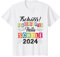 Kinder Tschüss Kindergarten Hallo Schule 2024 Kita Abgänger T-Shirt