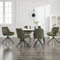 LONXIU Esszimmerstühle 6er Set, Moderne Esszimmerstühle drehbar, Armless Design Küchenstühle für Esszimmer, Wohnzimmer, Arbeitszimmer, Grün