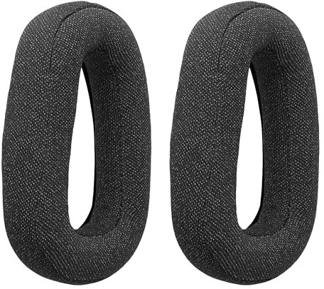 kwmobile Replacement Ear Pads Compatible with Logitech Zone Vibe 100 - Set of Earpads for Headphones - Black