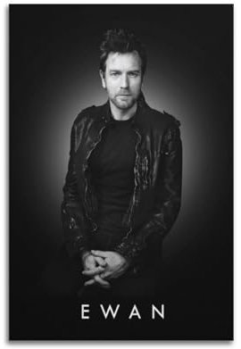 ASDASDHBW Schauspieler-Poster, Ewan McGregor, dekoratives Gemälde, Leinwand, Wandposter und Kunstdruck, moderne Familienschlafzimmer-Dekoration, Poster, 60 x 90 cm