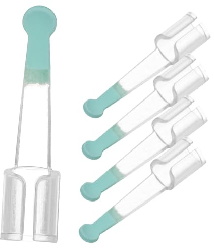Cuchara para Cerumen Visible 5 Piezas PC Silicona Repuesto | Accesorio de Limpieza, para Nariz y Garganta, Uso en Inspección y Revisión, Pack de 5 Unidades