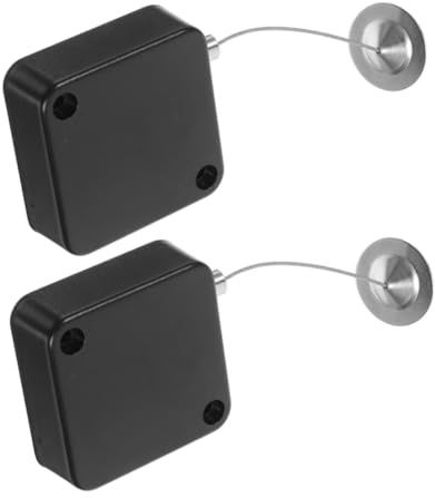 HYTROVE 2stücke Retractable Key Tether Security Lock Mit Einziehbarem Stahlseil Für Messen Supermärkte Und Ausstellungen Verhindert Verlust Und Diebstahl Langlebige Materialien