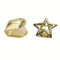 Hip Hop Iced Out CZ Star Teeth Grills für Herren/Damen | Zirkonia Fake Zahnkappen für Halloween, Cosplay & Partys (verstellbare Passform)