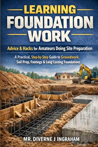 LEARNING FOUNDATION WORK: Advice & Hacks for Amateurs Doing Site Preparation: A Practical, Step-by-Step Guide to Groundwork, Soil Prep, Footings & Long-Lasting Foundations (Learning TRADE Skills)