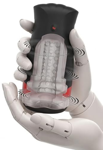 Quantum Power Masturbator – Starker Männer-Vibrator mit Tiefen-Vibrationen, 5 Modi & Power Boost, Realistischer TPE-Sleeve, USB Wiederaufladbar, Wasserdicht (IPX6)