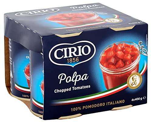 Cirio Polpa Chopped Tomatoes 4 x 400G, 1600 G