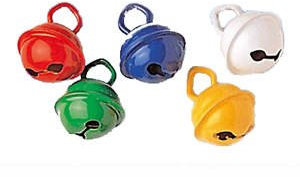 Schellen bunt sortiert, Größe 11mm, 5 Stk