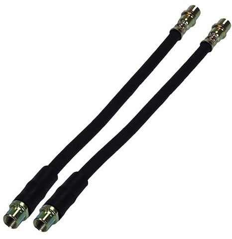 BESTPRICE 2x Bremsschlauch vorne Kompatibel mit A udi CABRIOLET B3 (8G7), 80 B4 Avant (8C5), 80 B3 Stufenheck (893, 894, 8A2), 80 B4 Stufenheck (8C2), 90 B3 (893, 894, 8A2), COUPE B3 (89, 8B3)