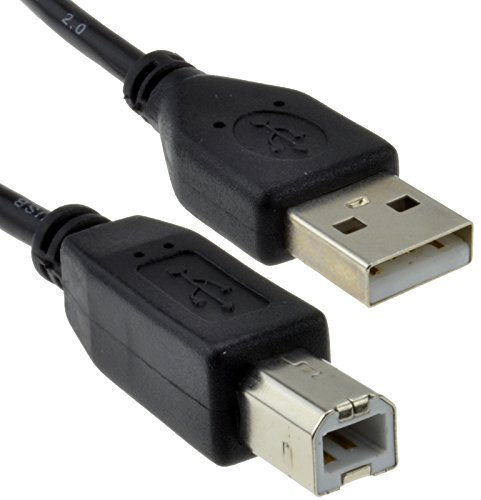 USB 2,0 24AWG Alto Velocidad Cable Impresora Cable A a B Negro 5 m [5 metros/5m]