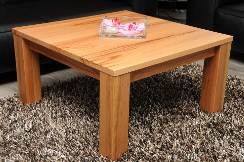 Holz-Projekt-Summer Couchtisch Kernbuche/Echtholz/Massivholz/Höhe 42 cm (80x80)