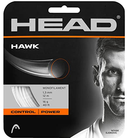 HEAD Unisex-Erwachsene Hawk Set Tennis-Saite, White, 16