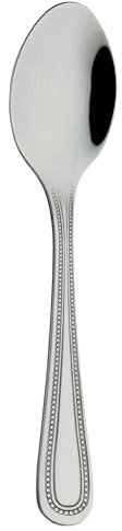 Grunwerg Bead Teaspoons TESBDR, 18/0 Stainless Steel, Set of 12
