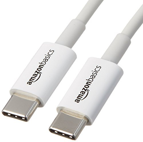 Amazon Basics Cable de carga rápida USB-C a USB-C, velocidad de 480 Mbps, certificado USB-IF, para carga rápida de Apple iPhone 16/15, iPad, MacBook, Samsung Galaxy, tabletas, portátiles, 1.8 m blanco