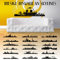Wandaro Wandtattoo Skyline Dortmund I schwarz (BxH) 100 x 29 cm I Wohnzimmer Flur selbstklebend Stadt Aufkleber Städte der Welt Wandsticker Wandaufkleber W3291