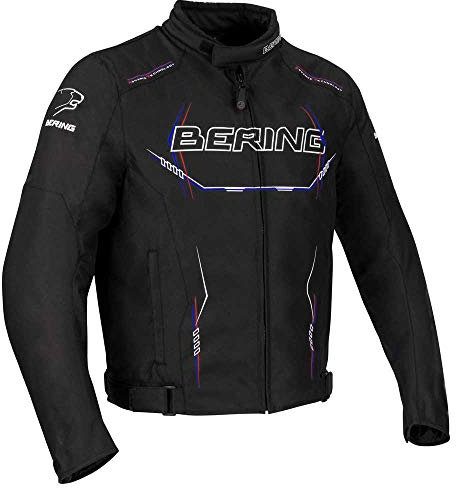 Bering Motorradjacken FORCIO, Schwarz/Blau/Weiß/Rot, Größe S