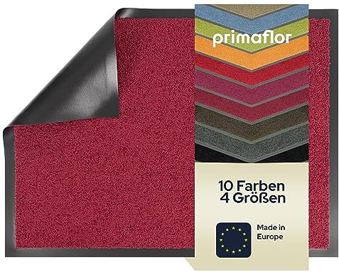 Primaflor Fußmatte - Dancer, 80 x 120 cm, Brombeere Burgund, Viele Größen und Farben, rutschfeste Schmutzfangmatte, Hochwertiger Fußabtreter, Sauberlaufmatte, Türvorleger für Flur und Eingang