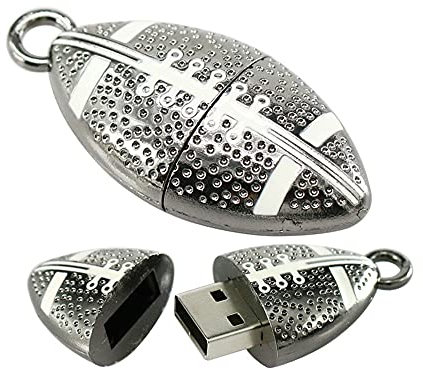 16GB Rugby Le Lecteur Flash USB 2.0 métal en Forme de Stylo Drive Memory Stick USB clé USB de clé USB Flash Disk Disque pendrive Disque USB USB u (Black)