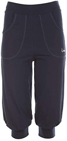 Winshape Damen Luftig-legere 3/4-high Waist-Trainingshose Wbe12 Trainingshose, Night-Blue, S EU