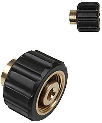 1/4 Canon à Mousse pour Nettoyeur Haute Pression Adaptateur en Cuivre, Lance en Mousse de Neige Raccord Femelle Distributeur de Savon Connecteur Coupleur Compatible avec Karcher HD Hds Séries