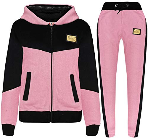 A2Z 4 Kids Cotton Tracksuit - T.S 602 Baby Pink 11-12