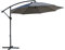 Rebecca Mobili Parasol Con Brazo Lateral, Sombrillas de Jardín, Gris, Acero Poliéster Aluminio, Apertura con Manivela - Dimensiones ANxAxF: 2,45 x 3 x 3 mt - Art. RE6689