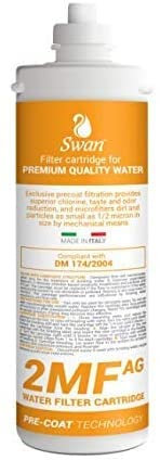 Bellerofonte Filtro acqua a Baionetta 2MF AG Antibatterico compatibile con Everpure AC e 2DC