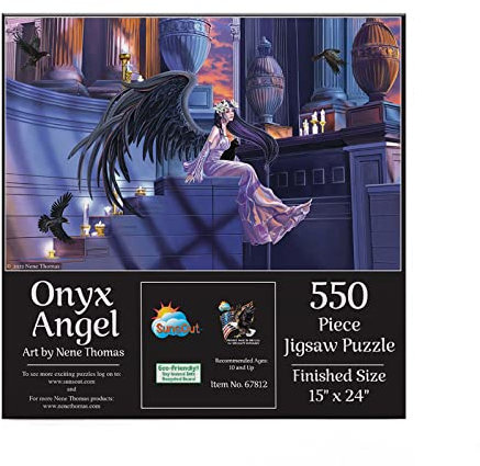 SunsOut Puzzle Onyx Angel - 550 Teile Fantasy Puzzle