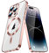 IMEIKONST Magnetic Clear for iPhone 13 Pro Max Case with MagSafe Wireless Charging, Camera Protector Non Yellowing Shockproof Soft TPU Bumper Slim Thin Cover for iPhone 13 Pro Max. Rose Gold YIX