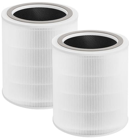 Core 400s Filter Replacement For Levoit Compatible With Levoit Core 400s Smart Wifi Air Puri-Fier, Core400s-Rf, High efficiency Filter and Activated Carbon, LRF-C401S-WUS, 2 Pack