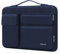 MOSISO 360 Protección Funda Portátil 16 Pulgadas, Compatible con MacBook Pro 16, HP Acer DELL Lenovo ASUS Notebook, Bolsa Abierta Lateral con 2 Alzas&1 Bolsillos con Solapa, Azul Marino