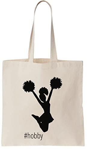 Functon+ Hashtag Cheerleading Canvas Tote Bag, beige
