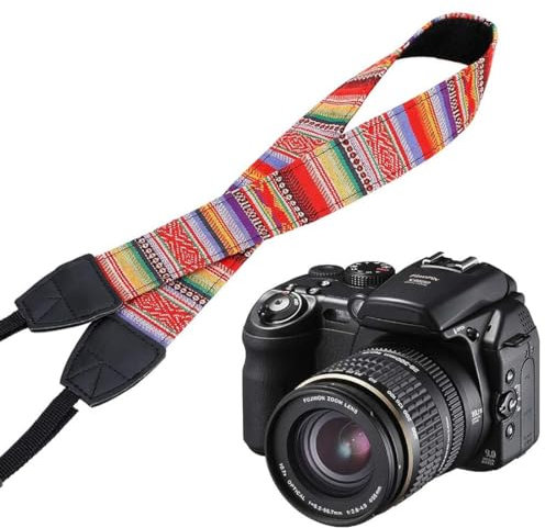 WHGHNCQ Cinghia per fotocamera, tracolla per fotocamera, cintura di sicurezza per fotocamera, fibbie a sgancio rapido, adatto per fotocamere reflex DSLR universali, vintage(Stile 2)