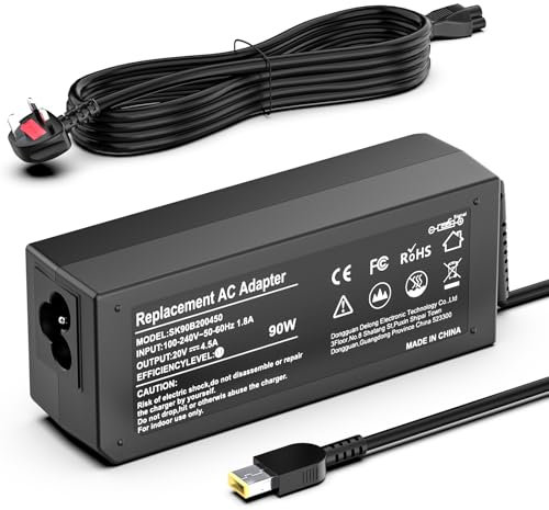 shefor 90W USB Laptop Charger Compatible With Lenovo Thinkpad T440 T440P T460P T470P T540P Y40 Z40 B50-70 B50-80 X1 Carbon Yoga 720 730 720-15IKB 730-15IKB ADLX90NLC3A ADLX90NCC3A ADLX90NDC3A