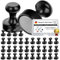 Magnet Manager - Büromagnete - kleine Magnete - 12 x 16mm - Starke Magnete - Schwarz - Premium Minimagnete - Kühlschrankmagnete - Kegelmagnete- Magnete für Magnettafel -Whiteboard Magnete (24)